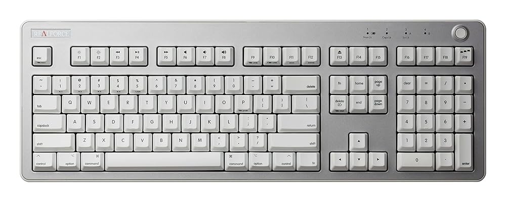 Topre トウプレRealforce テンキー WCO100 ホワイト 24414-UPXNY-Realforce-RT1-